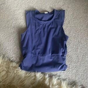 blue lululemon sports bra/tanktop